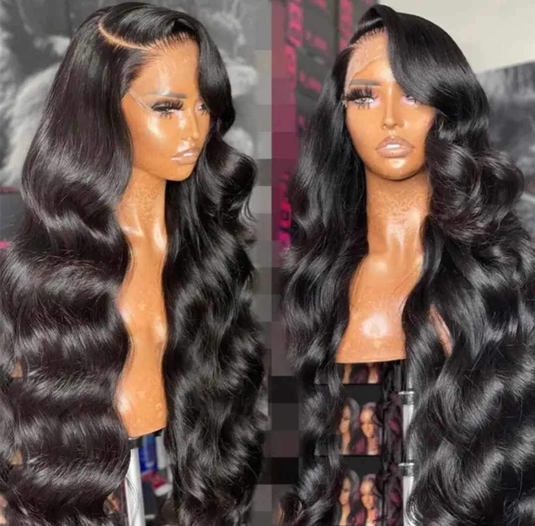 26inch human hair body wave wig: