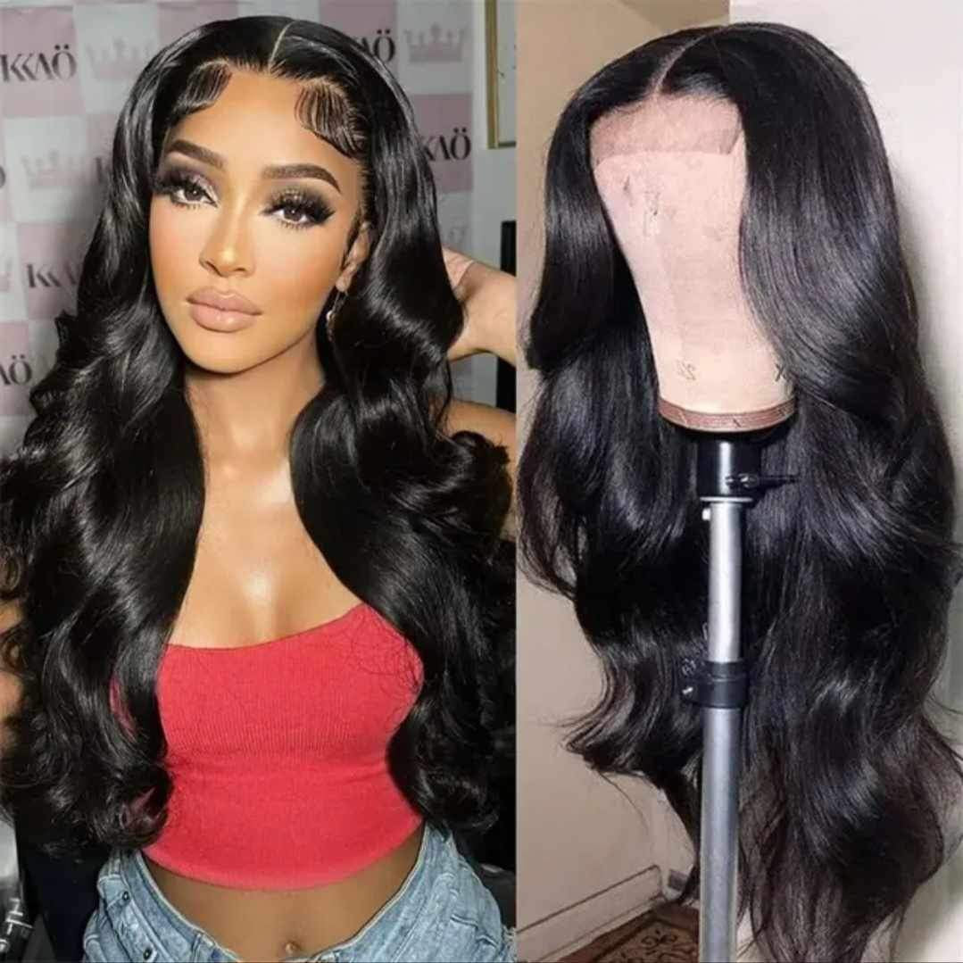 26inch human hair body wave wig: